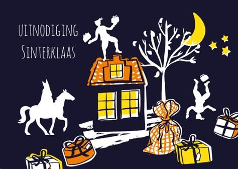 Sinterklaas Uitnodiging Pakjesavond Kaartje2go