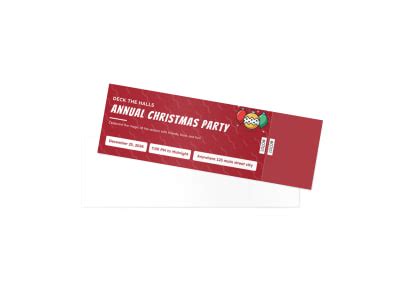 Christmas Ticket Templates | MyCreativeShop