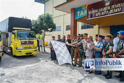 Infopublik Pelepasan Distribusi Logistik Pemilu Kota Dumai Siap