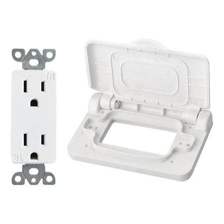 amp rv power outlet  cover  motorhome residential rv