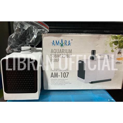 Jual Mesin Pompa Celup Power Head Aquarium AMARA AM 107 80watt Shopee