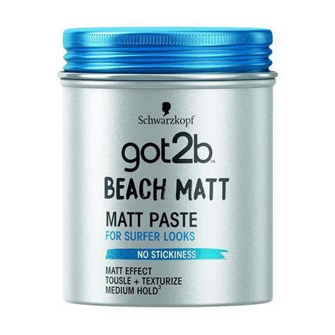 ᐈ Моделирующая Паста для Волос GOT2B BEACH MATT PASTE Фиксация 3, 100 ...