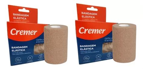 Kit Bandagem El Stica Autoaderente Bege Cremer Mercadolivre