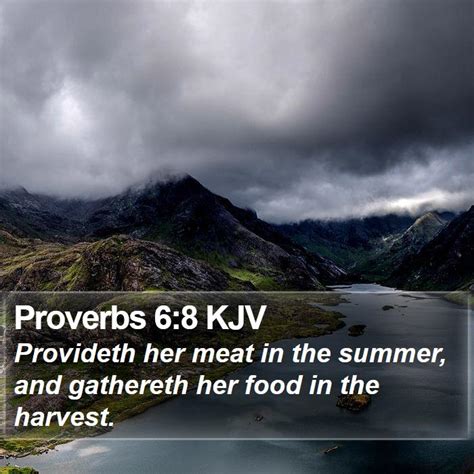 Proverbs 6 8 KJV Bible Verse Images