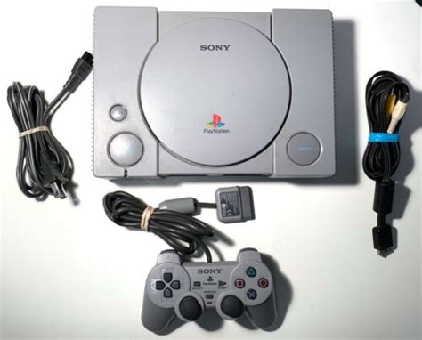 Original Sony Playstation 1 Ps1 Console With Cables And Oem Controller Ebay