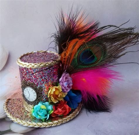 Mini Top Hat Mad Hatter Hat Headband Alice In Wonderland Etsy