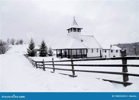 Winter Landscape in Transylvania, Romania Stock Image - Image of winter ...