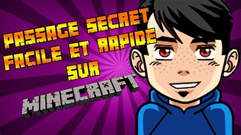 Tuto Passage Secret Facile Et Rapide Sur Minecraft Youtube