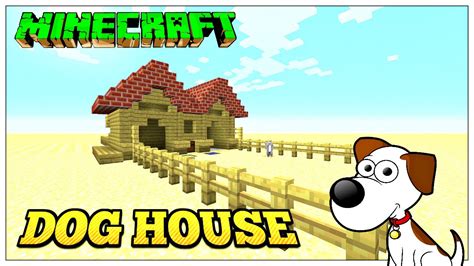 Minecraft Tutorial Dog House Tu35 Dog Kennel Survival Youtube