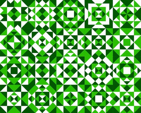 White and green ceramic tile pattern, mosaic floor 23365213 Vector Art ...