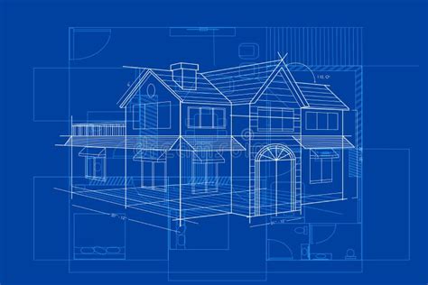 Blauwdruk Vector Illustratie Illustration Of Schets