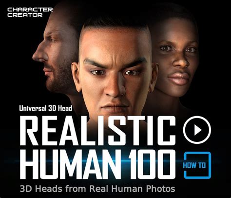 3d Heads From Real Human Photos Realistic Human 100 Realistic