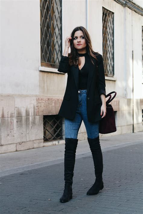 Introducir 41 Imagen Outfit Con Botas Largas Y Jeans Abzlocal Mx