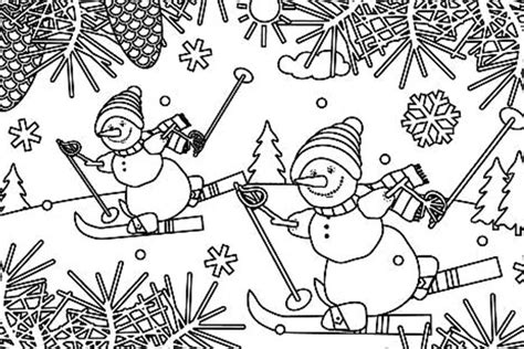 Printable Winter Coloring Pages For Adults Coloring Page