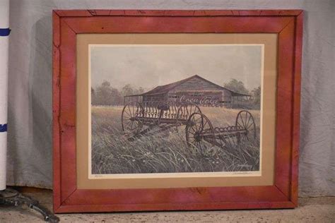 Signed Limited Edition Framed Print Of A Farm Scene By John K Madcharo