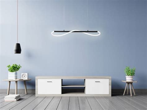 Lampa Sufitowa Wisz Ca Long Black Lina Led Erli Pl