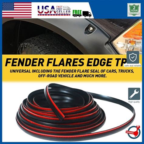 Ft Car Truck Wheel Wells Fender Flare Edge Rubber Trim Gasket Welting