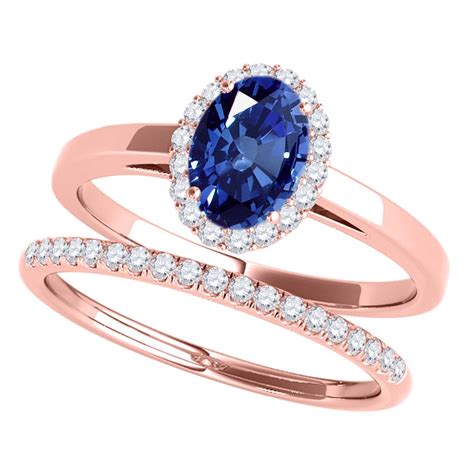 Mauli Jewels Engagement Rings For Women 0 70 Carat Sapphire And Diamond