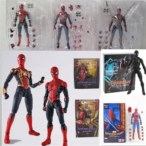 Shfiguarts Spiderman Figura De A O Mafex Homem Aranha Ps Figura De A O