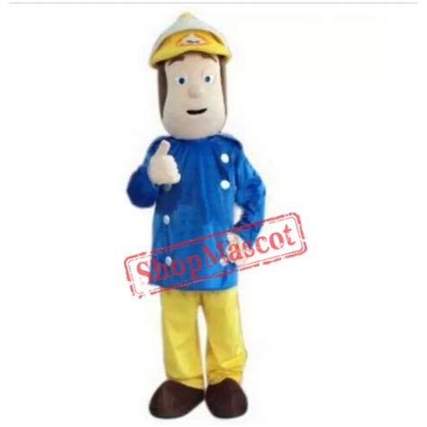 Fireman Sam Mascot Costume