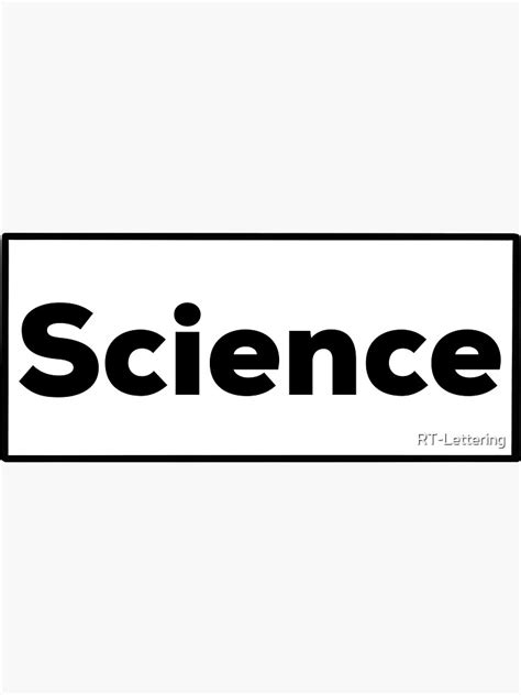 Science Folder Binder Sticker Sticker For Sale By Rt Lettering