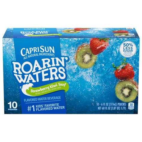 Save On Capri Sun Roarin Waters Strawberry Kiwi Flavored Beverage