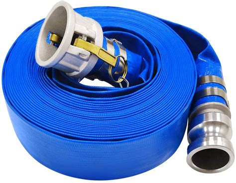 FoxHose 50 Mm 2 Inch Blue Lay Flat Hose And Camlock Kit X 100 M