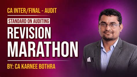 CA INTER FINAL Audit Standard On Auditing Revision Marathon YouTube