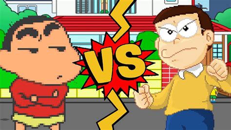 Mugen Battles Shinnosuke Nohara Vs Nobita Nobi Shin Chan Vs