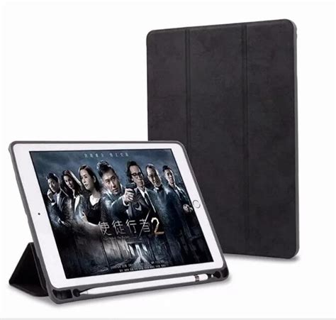 Case with Pencil Holder For Apple iPad Pro 12.9 PU Leather Smart Cover ...