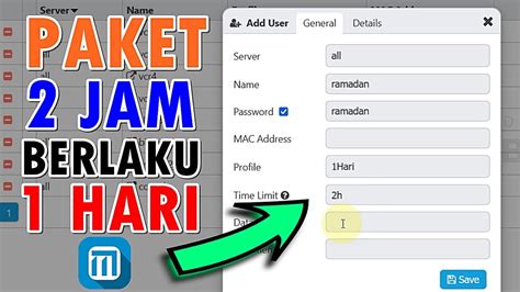 Cara Membuat Voucher Wifi Mikrotik Rb Nd Part Youtube