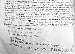 Kurt Cobain Suicide Letter