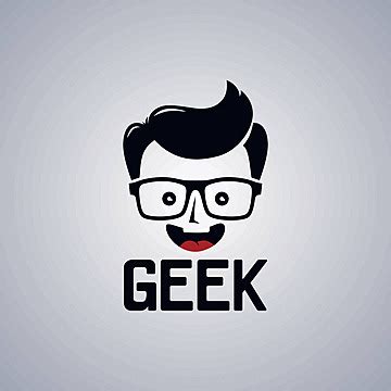 Geeky Geek Nerd Guy Illustration Nerd Face Vector Illustration Nerd