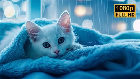 Serenade In Rain Healing Music For Cats Calming Kitten Lullabies