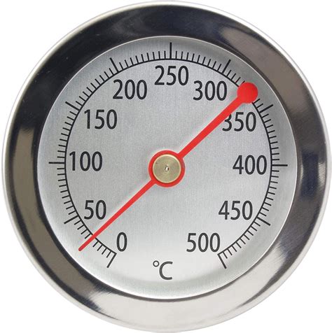 Lantelme 4895 Thermomètre de barbecue 500 C Sonde à clip En acier