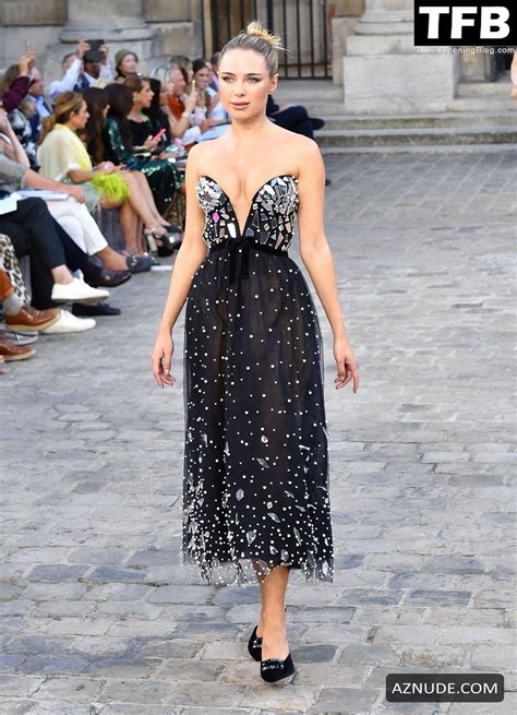 Kimberley Garner Sexy Seen Showcasing Her Hot Tits At The Autumn Winter Celia Kritharioti