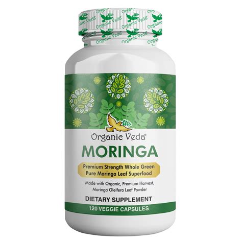 Buy Veda Moringa Leaf S Mg Count Pure Raw Moringa Oleifera