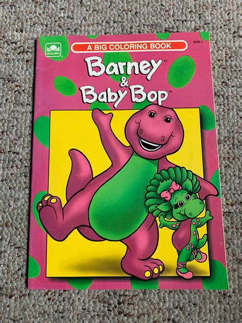 Barney And Baby Bop Coloring Book Etsy