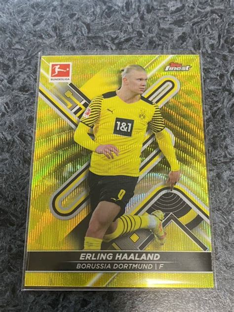 Topps Finest Bundesliga Yellow Wave Refractor