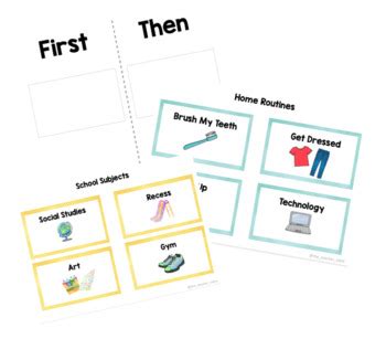 First, Then Visual Schedule by The Teacher Table Blog | TpT