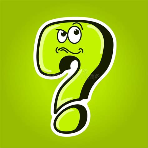 Cartoon Funny Question Mark Stock Vector - Illustration of question ...