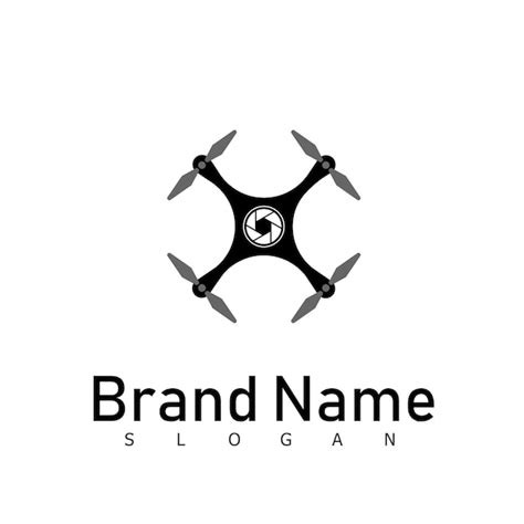 Premium Vector | Drone fly camera logo technology tec symbol