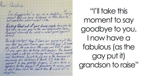 Mom Throws Out Her Gay Son After He Comes Out Grandpa Disowns Her With Powerful Letter Bored