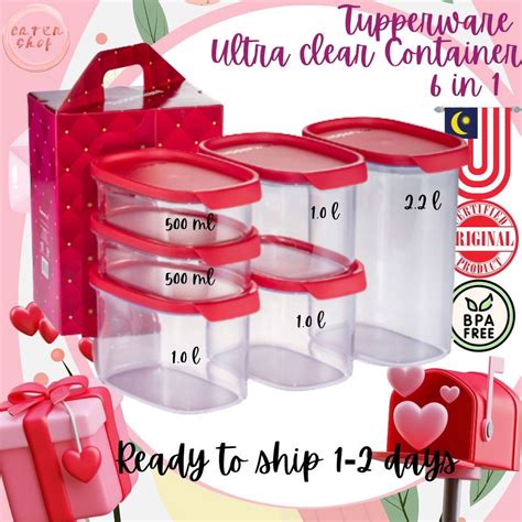 Hadiah Tupperwarewish Card Tupperware Ultra Clear Containers In