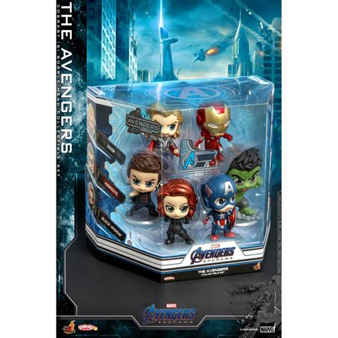 Ready Stock Hot Toys COSB The Avengers Cosbaby S Bobble Head Collectible Set Shopee