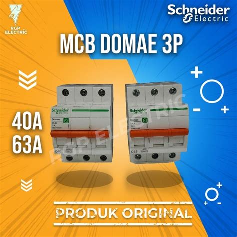 Jual Mcb Domae Phase P A A Schneider New Domae P A Shopee