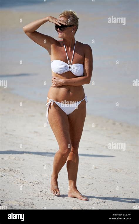 Older Woman Bikini Hi Res Stock Photography And Images Alamy