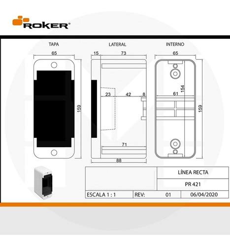 Caja Para Termica Aplicar Plastica Con Tapa 2 Modulos Roker MercadoLibre