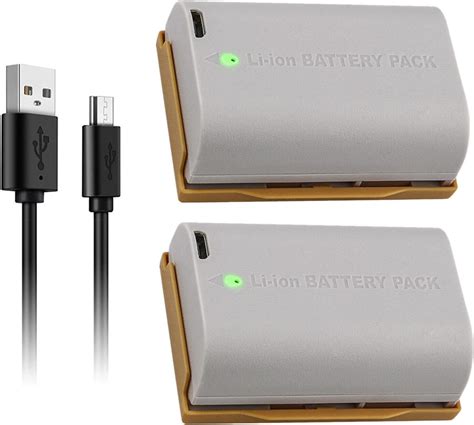 Pack Of Kastar Lp E N Batteries With Micro Usb Charging