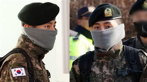 Bts V Military Photos Kim Taehyungs New Pictures Surface As He Starts His Duty In Special Task